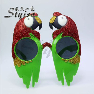 Promotional Christmas party ball glasses parrot sunglasses sunglasses 013-779
