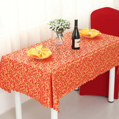 Restaurant Hotel tablecloth round table table cloth tablecloth fabric double color flower style