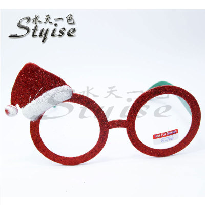 Ball glasses Christmas Hat Christmas party decorative sunglasses 013-748A