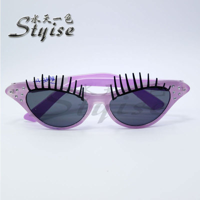 Direct selling lovely eyelashes Sunglasses Christmas party ball glasses 013-330AB