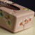 Crafts day Sakura Warbler-style painted ceramic tissue box decoration ornaments housewarming gift Book box daily