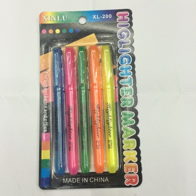 Beautiful smooth colorful writing style highlighters