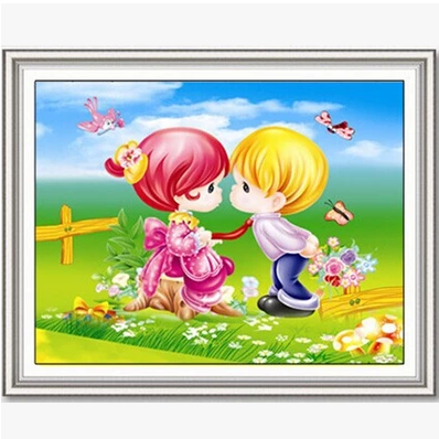 Lovely Childhood Lovers gift DIY Diamond Designs 5D Diamond paintings