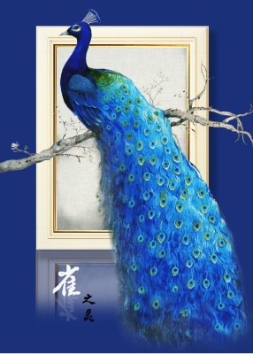 DIY diamond painting decorative Painting Bird Spirit Peacock