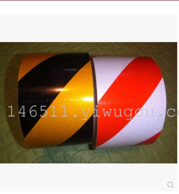 10cm black yellow red and white reflective warning marking stickers warning tape