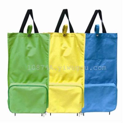 Foldable shopping cart shopping bag trolley waterproof portable grocery cart tug package new