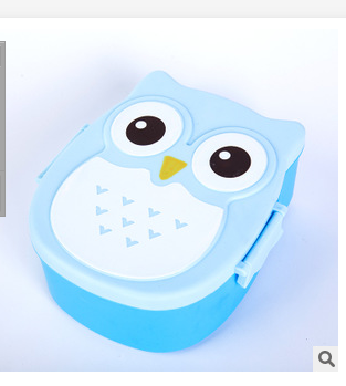 Bird children's lunch boxes single layers with Fork Spoon Korean lunch box shaped lunch box