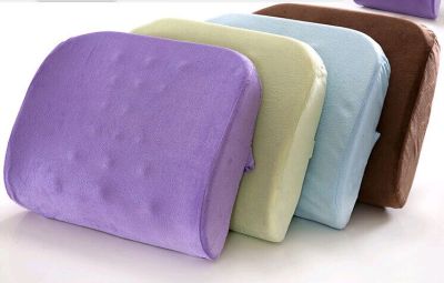 Bump massage waist by ultra soft breathable memory pillow cushion car health waist pillow