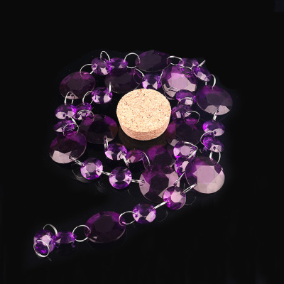 2014 new violet crystal drop pendant DIY loose beads wholesale bead curtain curtain curtain cut off loose beads