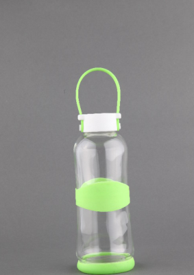 Factory direct ice water bottle small waists silicone cover raised rope sport cups
