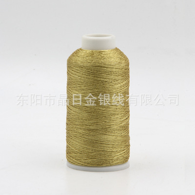 PET film multi-strand fluorescent gold and silver metallic yarn