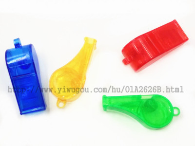 Transparent whistle gifts plastic toys