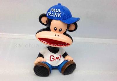 Paul Frank head dolls resin home decoration