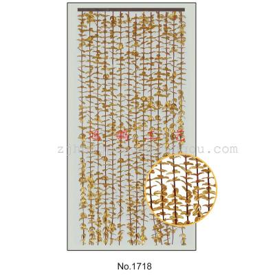 1718 Golden Leaf Curtain Hanging Curtain