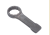 Heavy - duty hammer wrench with straight handle and high - strength hammer strike on the open - end wrenches
