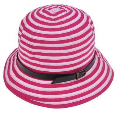 Spiral-striped lamp color button bucket Hat visor Hat Korea version Hat