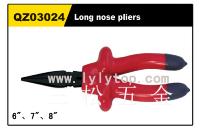 Insulated handle flat nose pliers
