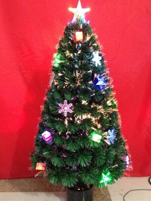 Colorful jewelry tree, fiber optic Christmas tree
