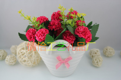 Desktop decoration flower ceramic hanging basket plants ball the living room suit creative shelf decoration