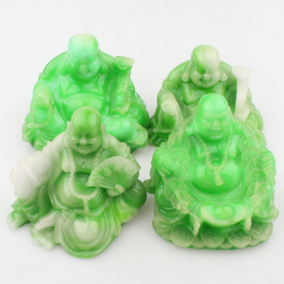 Fine decorative imitation jade ornaments Jade Buddha resin handicraft ornaments with creative new Home Furnishing car