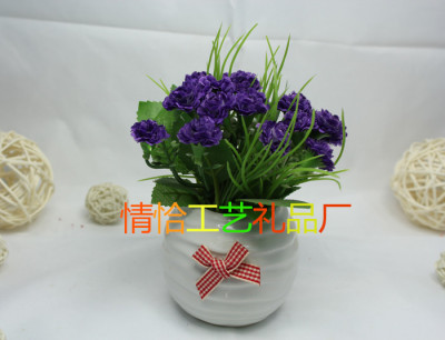 Round striped Cup 6 small cloves living room table decorative flowers set creative shelf decoration