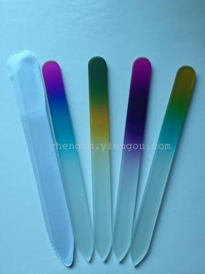Glass file for cosmetic products