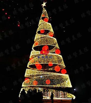 Decorate shopping malls Plaza Mall opening large-scale outdoor led Christmas trees Christmas hanging decoration