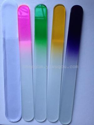 Glass file for cosmetic products is used for manicure