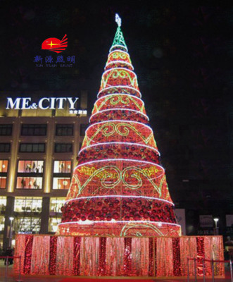 Outdoor Plaza Christmas decorations LED Christmas tree Christmas decorations hanging large Christmas tree