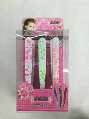 Beauty kit packaged eyebrow clip display box