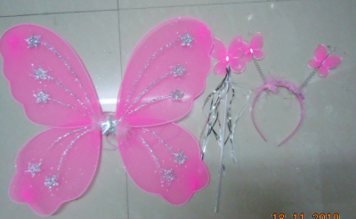 Glitter butterfly wings pink stockings for the explosive set of three factory outlets