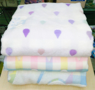 Pure cotton twistless two-layer art bear bath towel child was 110*110cm