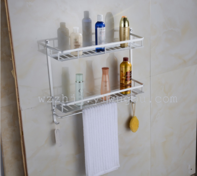 Space aluminium towel holder stainless steel rack folding Towel rack bathroom hardware accessories
