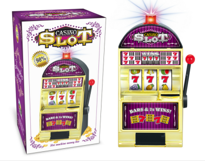 Creative video game music piggy piggy bank slot machine money box piggy bank