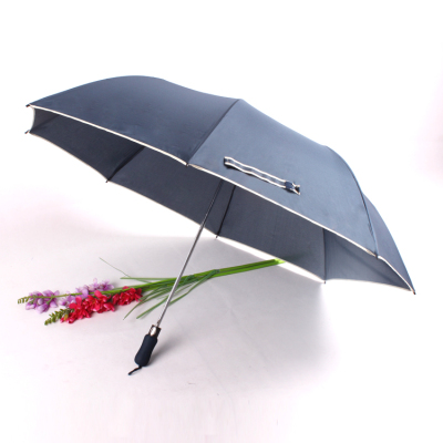 Two half automatic golf umbrella large impact cloth umbrella high-grade pure color advertising umbrella