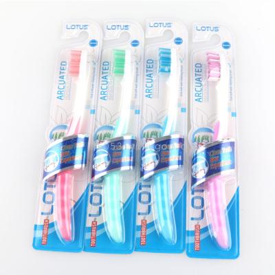 Tooth brush rubber PP neutral hair color foreign trade toothbrush wholesale L386
