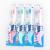 Tooth brush rubber PP neutral hair color foreign trade toothbrush wholesale L386