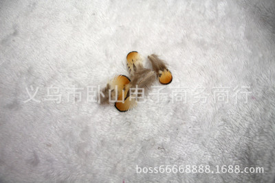 Manufacturers direct supply natural pheasant feather ground chicken yellow pieces DIY accessories