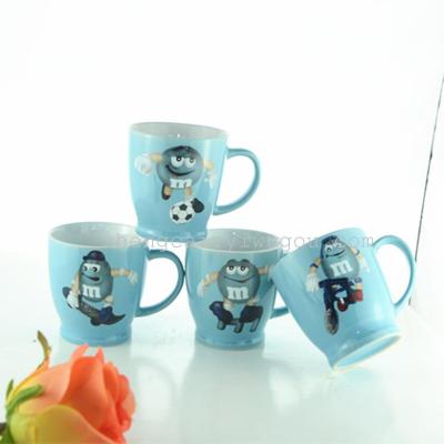 Ceramic glass ceramic coffee cup advertising cartoon Cup