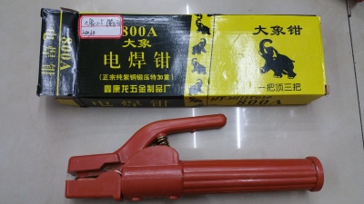 Electric welding tongs