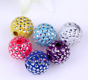 Accessories DIY loose beads Accessories acrylic silver beads