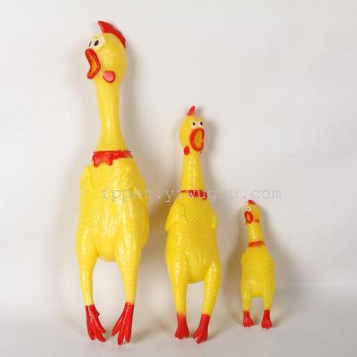Pet toy cat dog Guaijiao gum chicken cock miserable sounding toys manufacturers selling 3 dimensions
