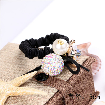 Korean rope rings made by the explosions hit Super meizhenzhu fashion hair jewelry