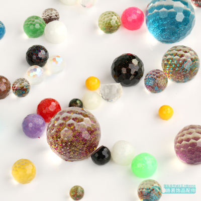The transparent beads beads DIY handmade beaded curtain resin materials wholesale