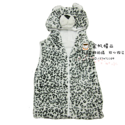 Winter children cute cartoon vest vest animal model for parent-child Bai Bao vest.
