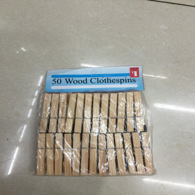 The wooden clothes clip 7.2 pine wood clip restaurant kitchen necessary environmental protection original wood color clip manufacturer promotion.