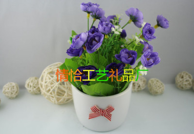 LY1038 large bucket sitting room table decorative flowers set creative shelves display bonsai
