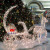 Hotel Christmas Scene Decoration Santa Claus Christmas Snowman Christmas Shopping Mall Decoration Deer Carriage Modeling