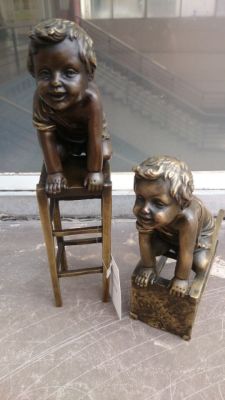Vintage children's series the kids of pure copper ornaments