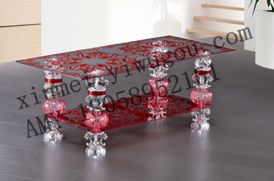 Factory direct tempered aluminum coffee table TV rack coffee table coffee table